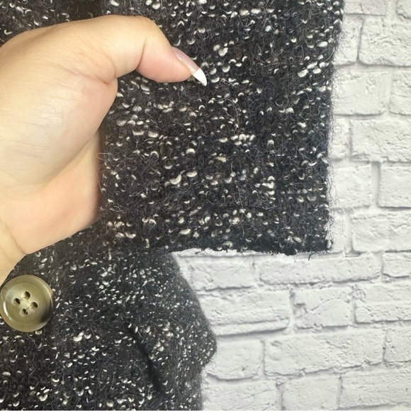 Isabel Marant Etoile Overton Boucle Alpaca Wool Double Breasted Coat Gray XS - Picture 11 of 16